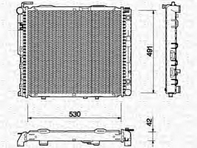 MAGNETI MARELLI 350213763000 -  Радиатор, охлаждение двигателя